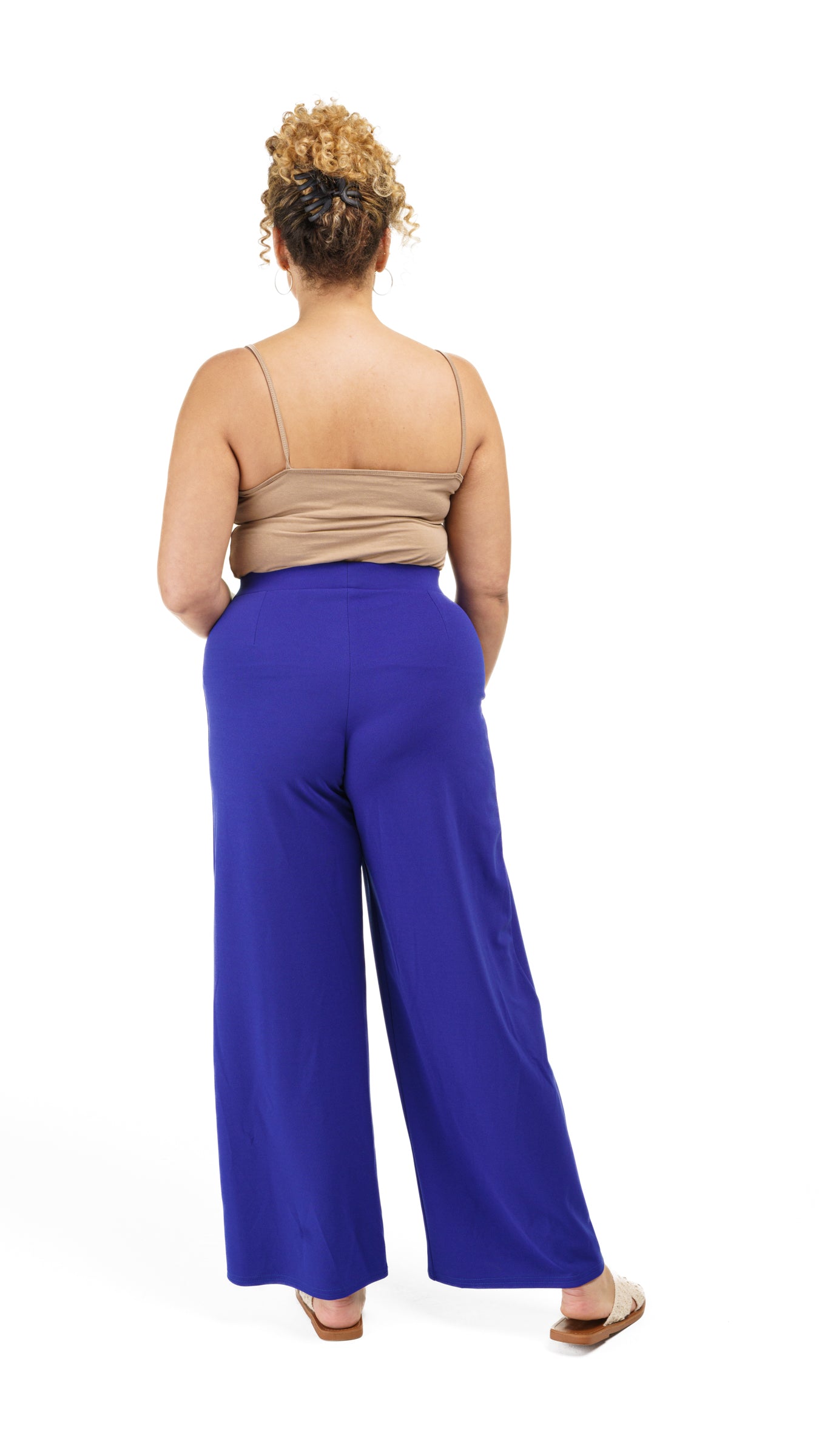 Crepe Wide Leg Trousers