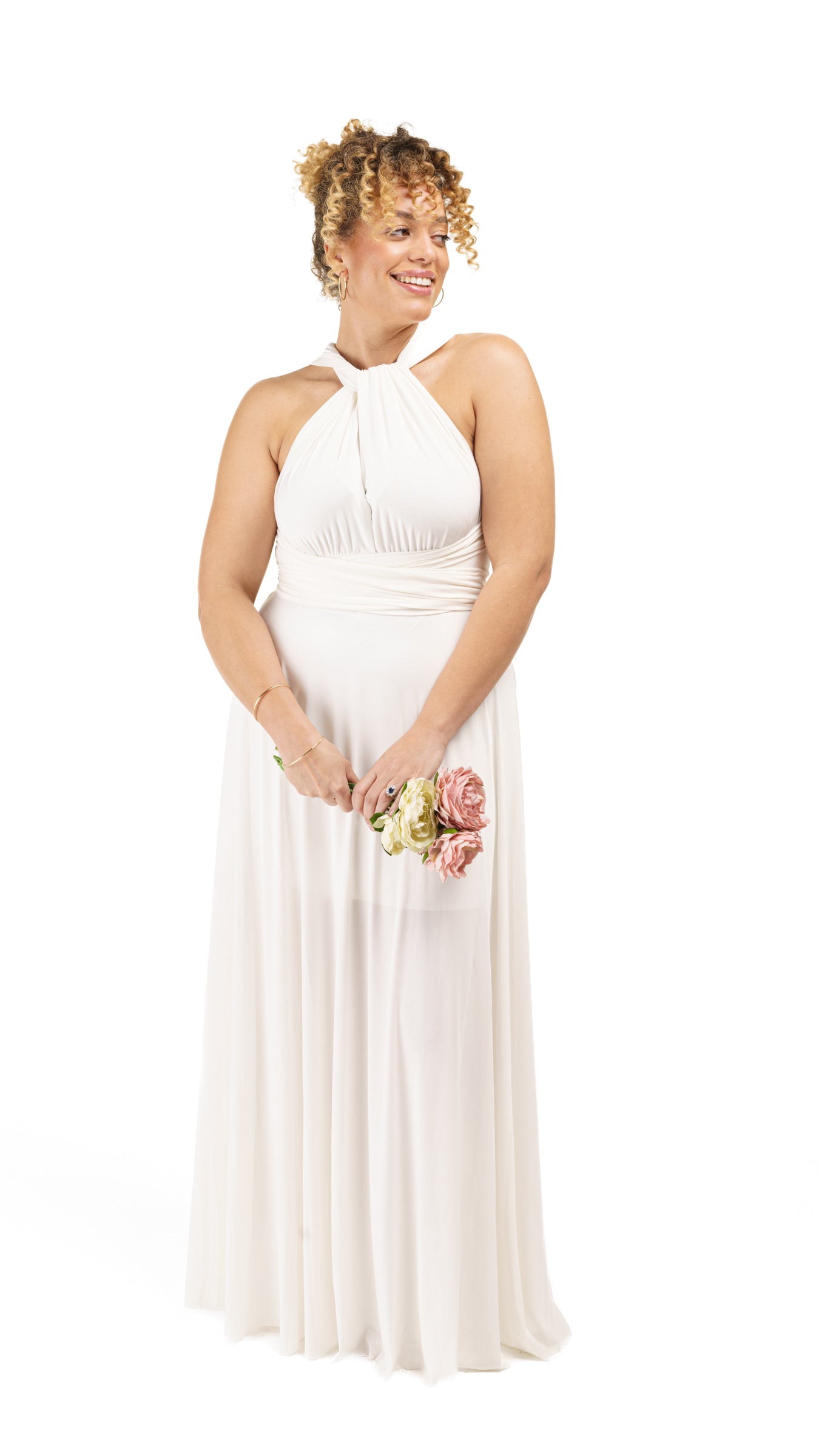 Multi Way Bridesmaids Maxi Dress – Ansh London - Main Image