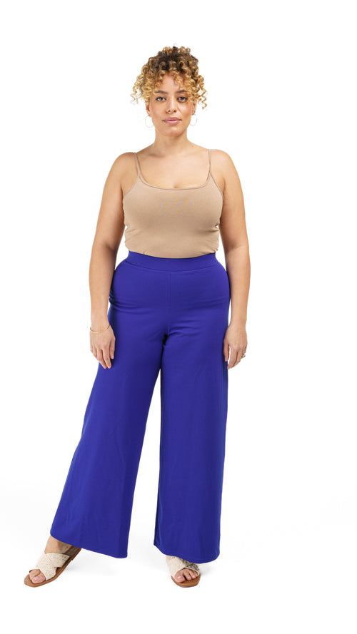 Crepe Wide Leg Trousers